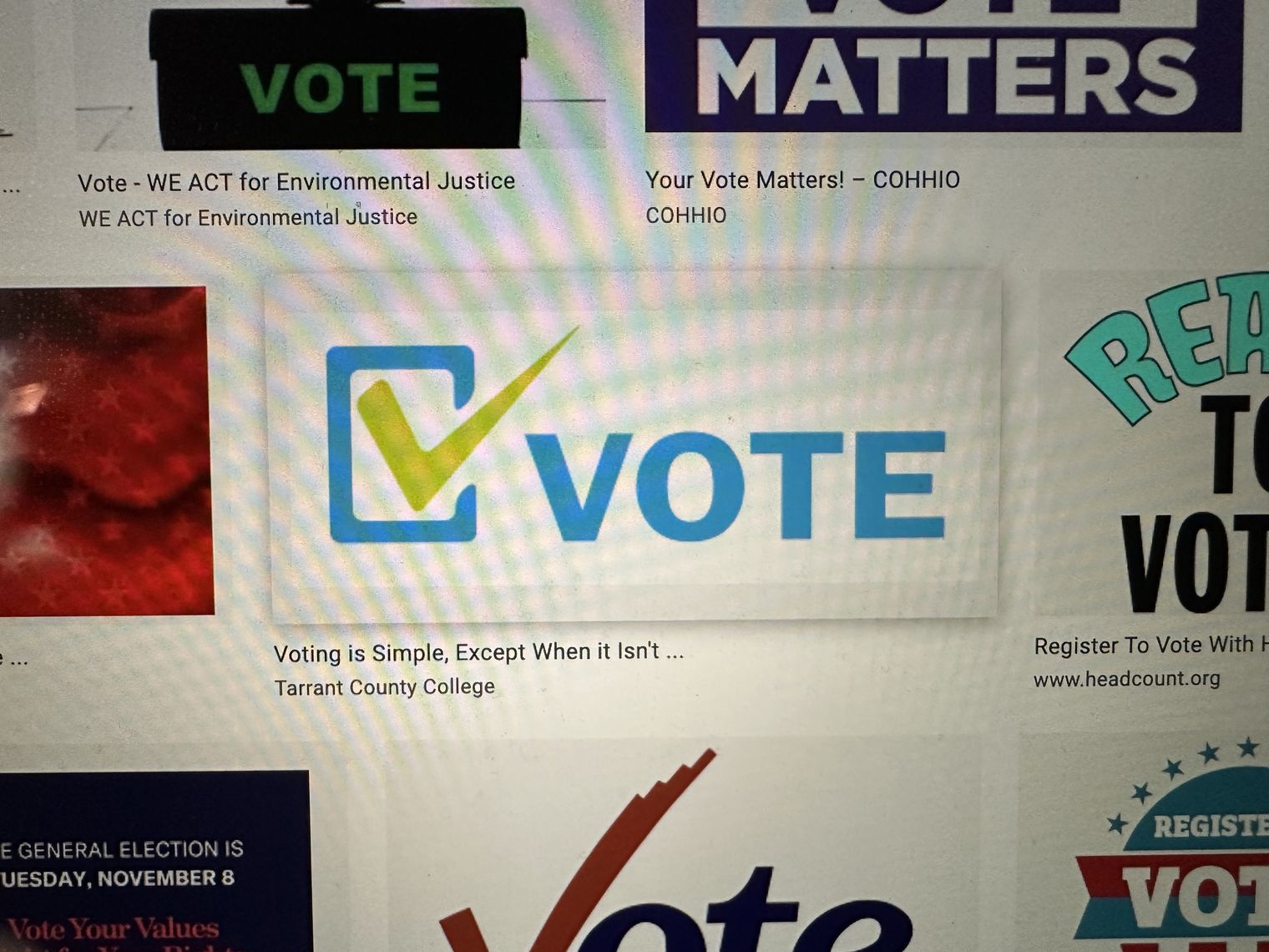the word "vote" with a check-box