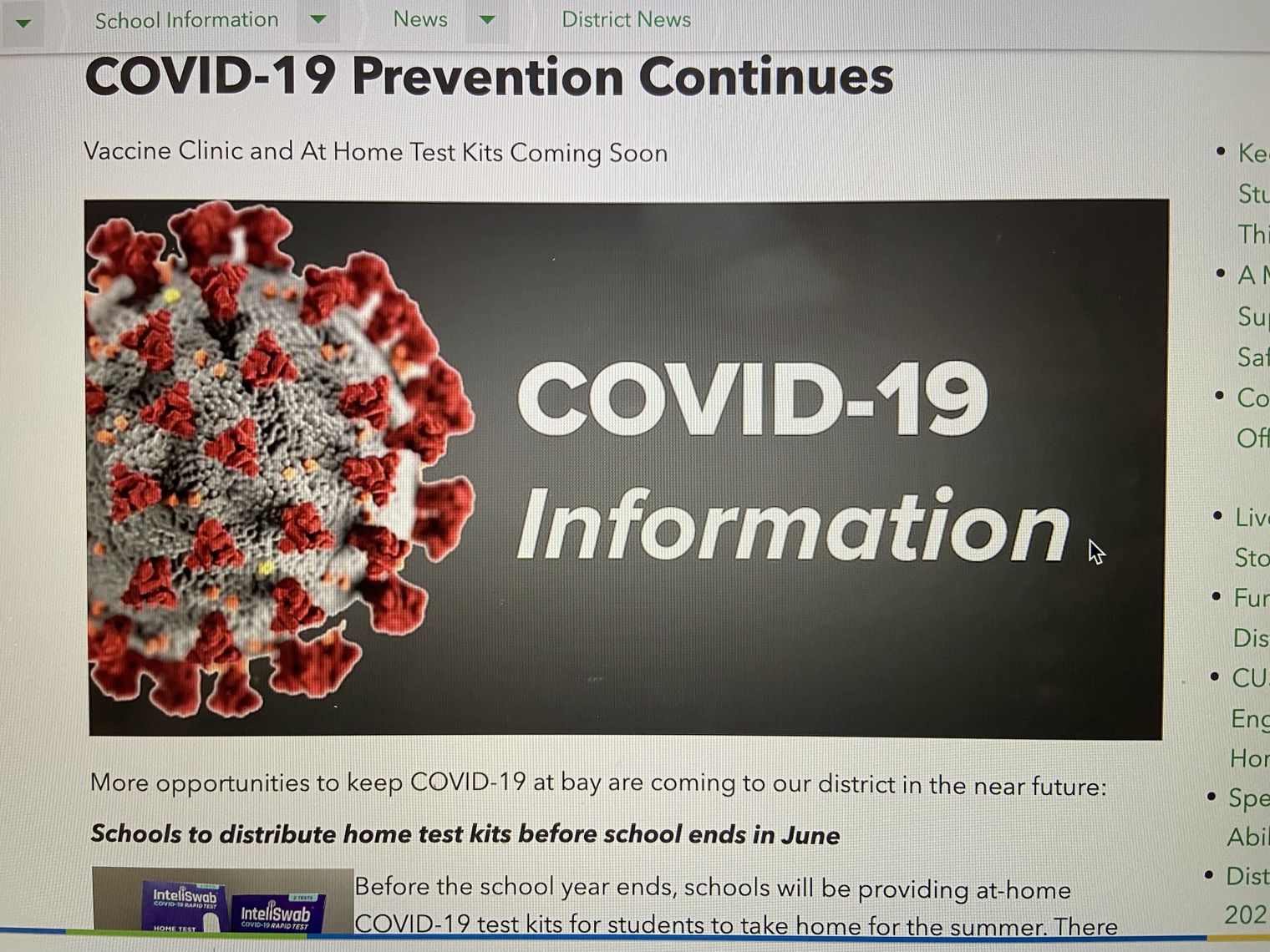 COVID virus under microscope