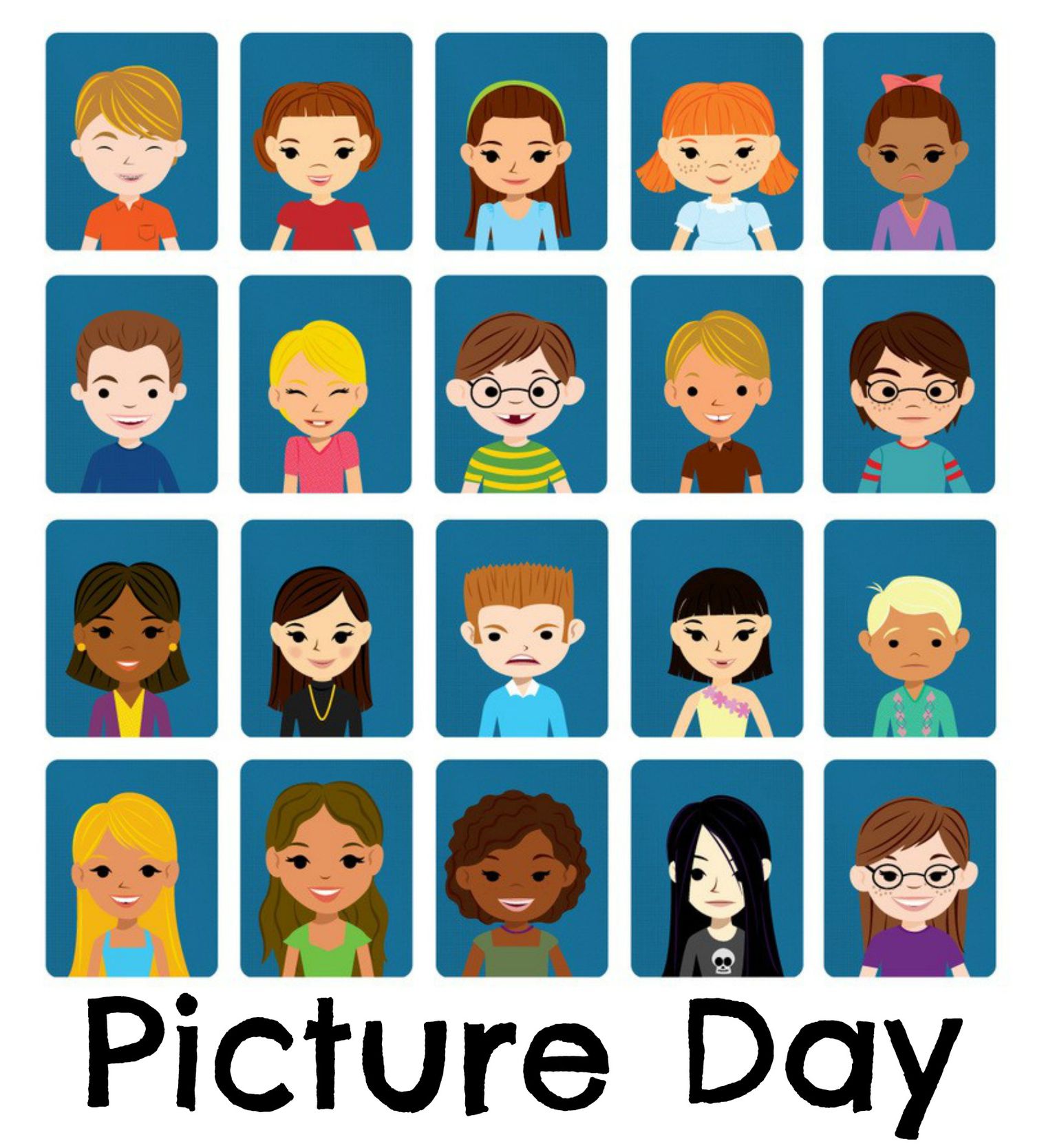 Students ready for picture day