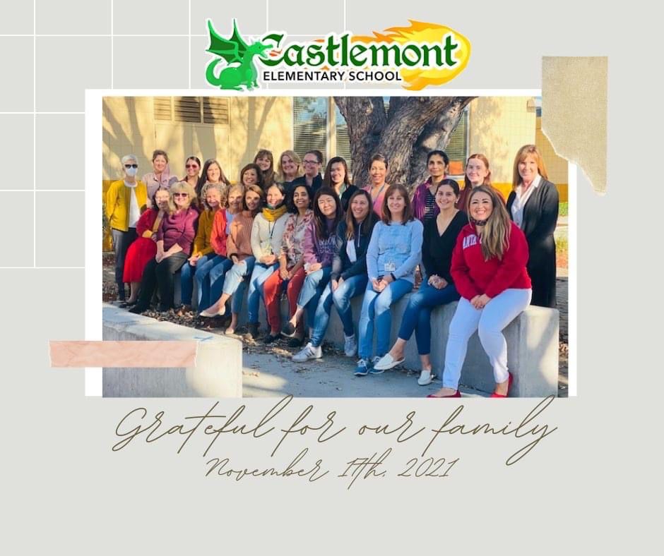 Castlemont Staff outside in the a fall photo
