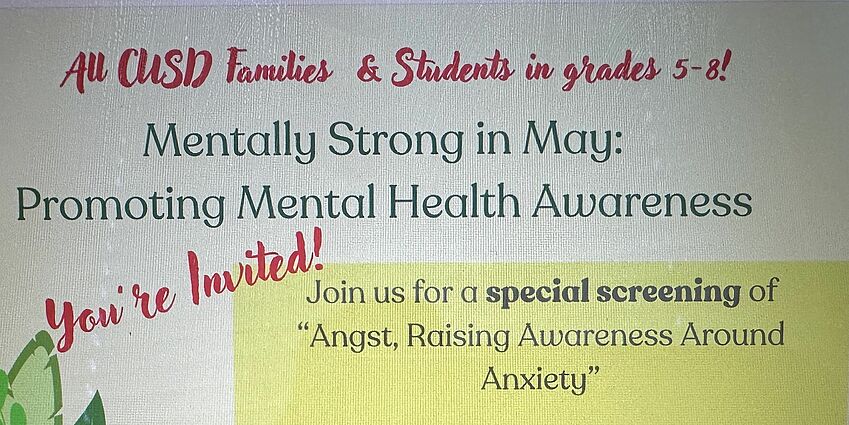 Flyer for the screening of a movie