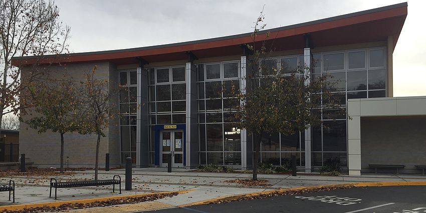 Front of the multi-use room at Castlemont Elementary.