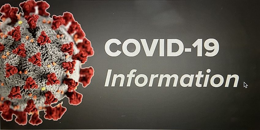 COVID virus under microscope