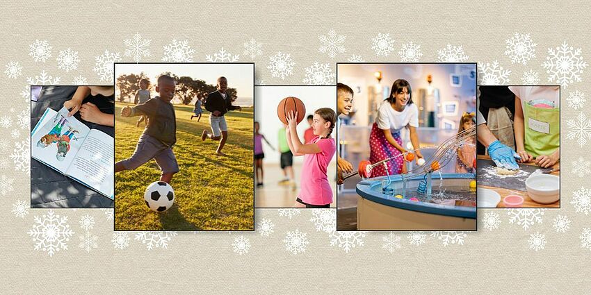 Photo collage of student activities