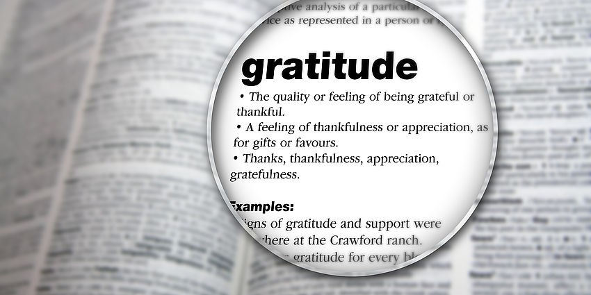 dictionary definition of Gratitude