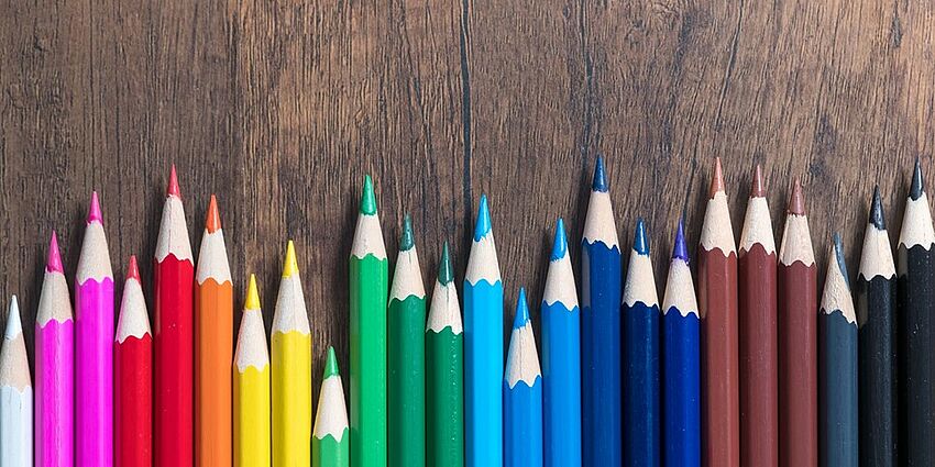 colored pencils many colors