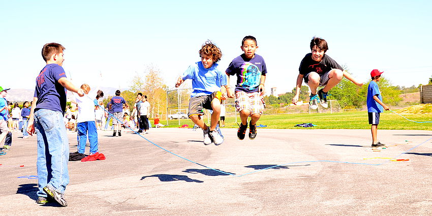 kids jumping rope