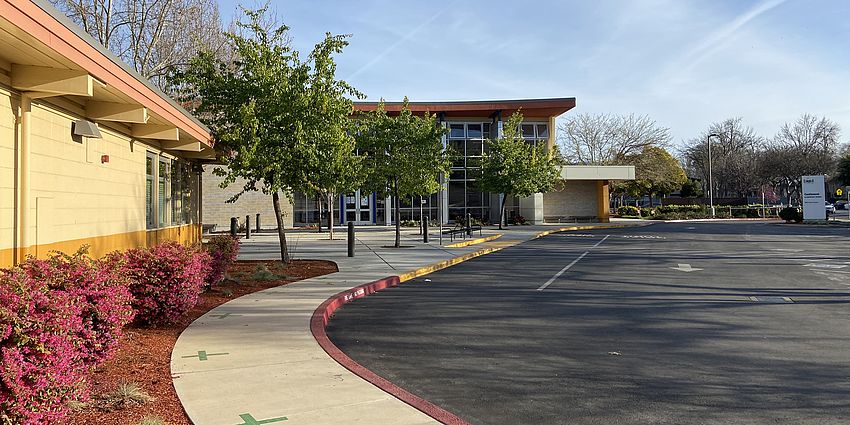 Parking lot driveway