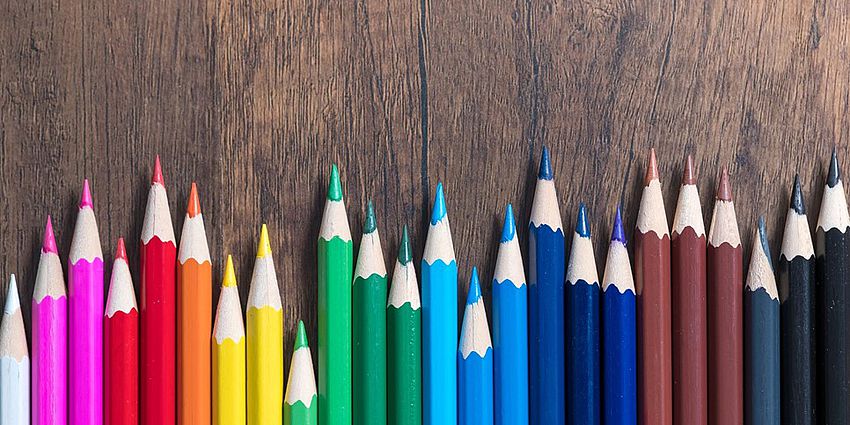 colored pencils many colors