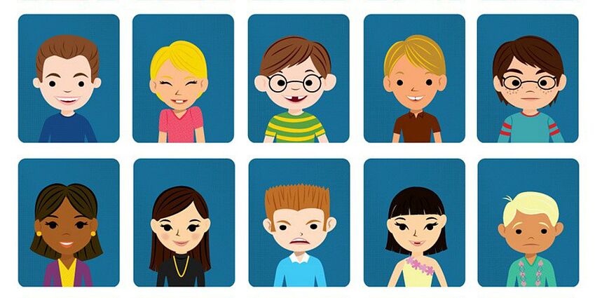 Cartoon class picture