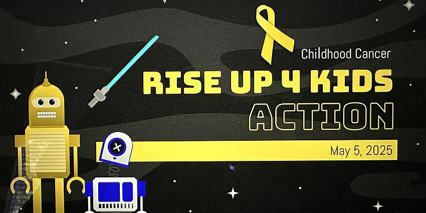 illustrated rise up for kids logo