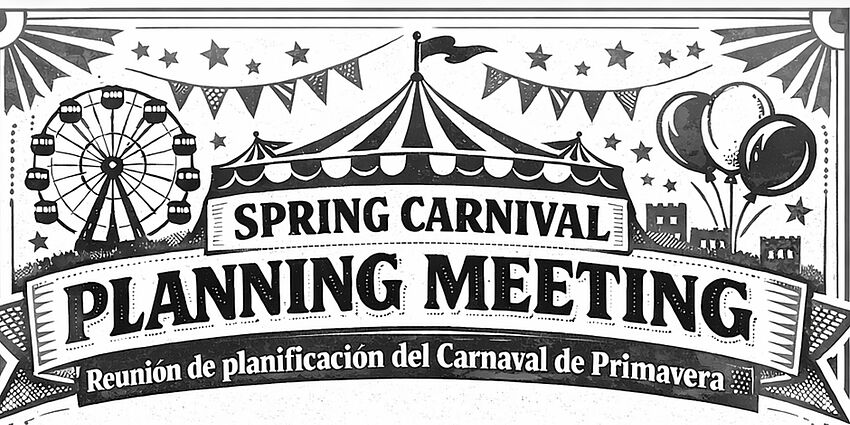 Flyer stating spring carnival plannig