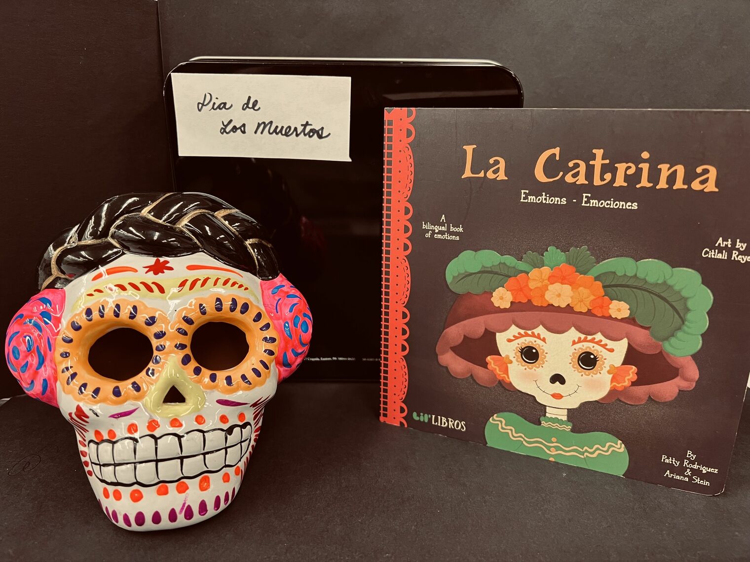 Book and a Catrina to celebrate Dia de Los Muertos