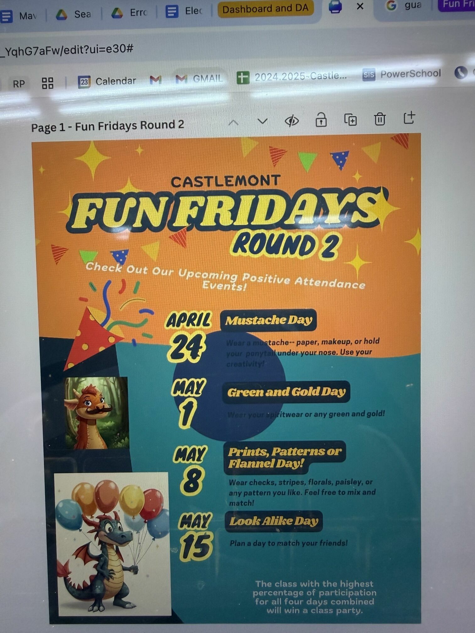 Orange background with text and colorful banners