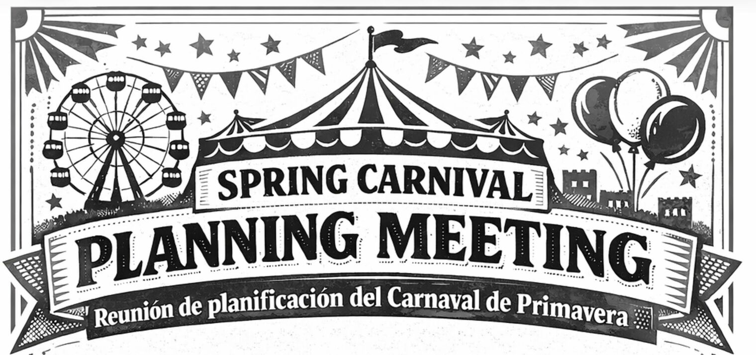 Flyer stating spring carnival plannig