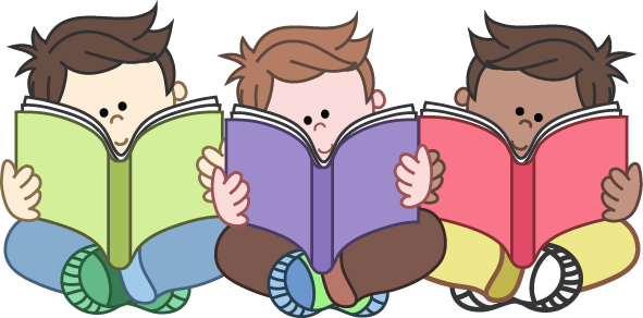 Children reading books